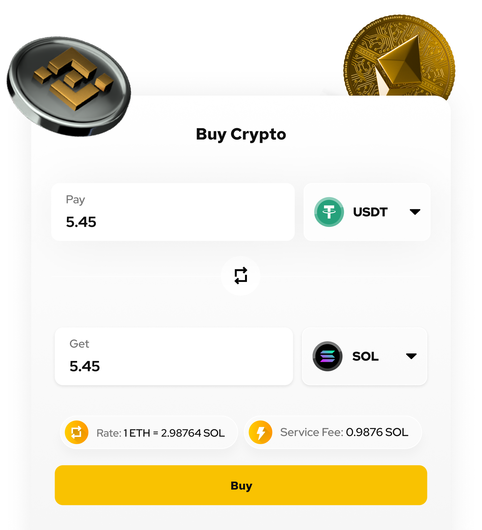 Swap cryptocurrencies quickly and securely