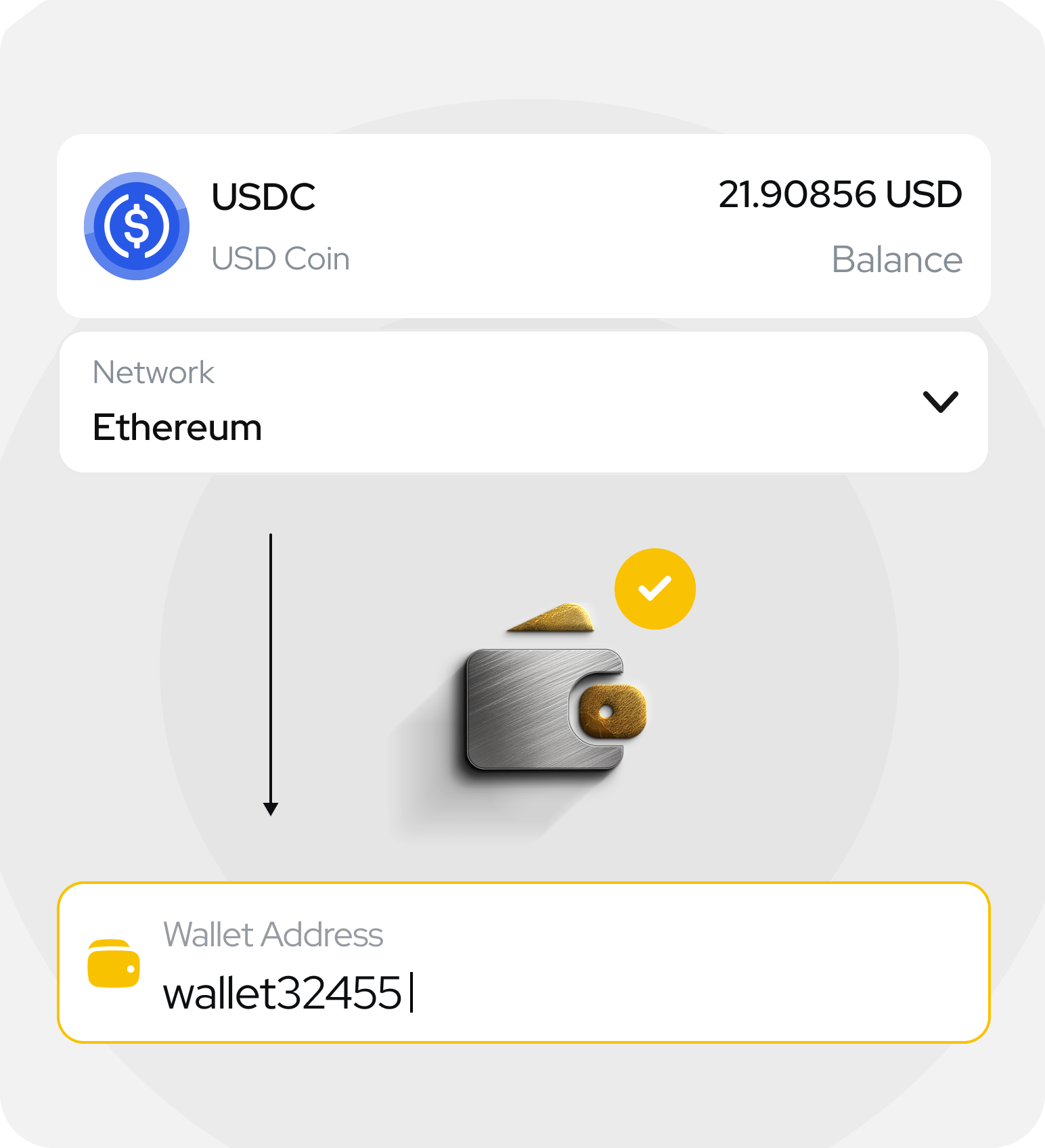 Connect wallet to a trusted crypto exchange