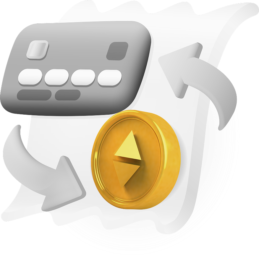Instant crypto to fiat offramp for USDT, USDC, BTC, and ETH.